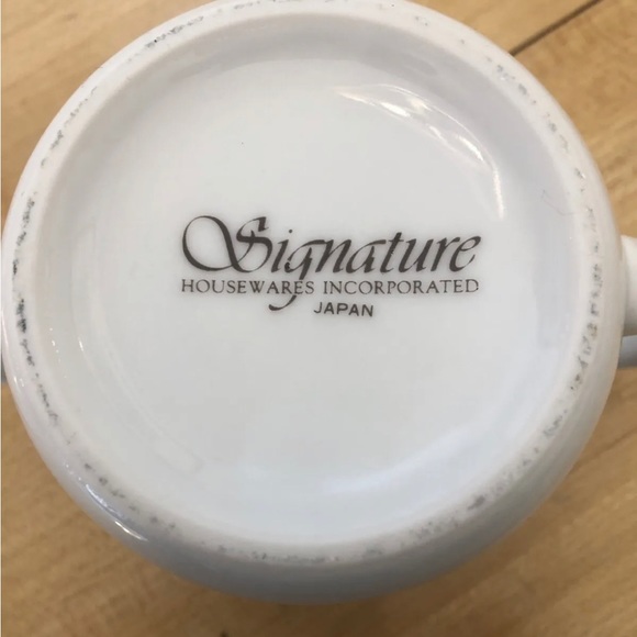 SIGNATURE HOUSEWARES 2 Handled Child’s Cup & Bowl - Bears with Basket of Hearts - Picture 4 of 8